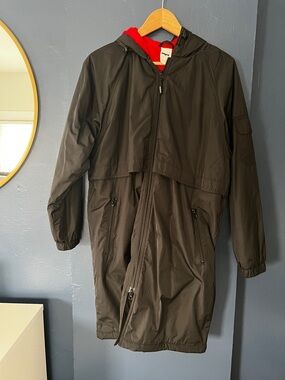 Sporti Youth Swim Parka Jacket Black and Red